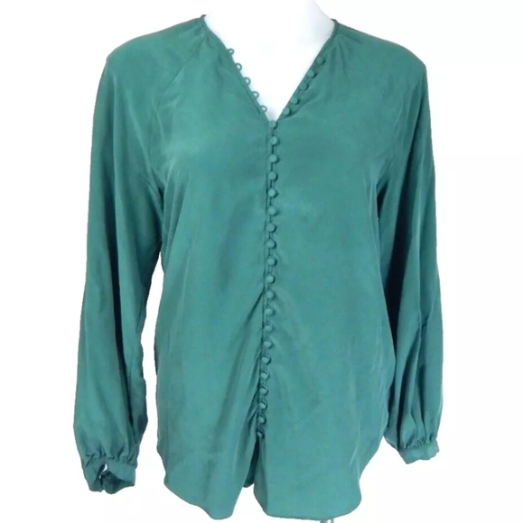Joie Shariana Silk Button Down Blouse - Picture 1 of 5